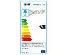 WOFI, Lampada a piantana, 9.5 Watt, 700 lumen, metallo