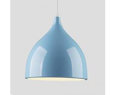 E27 Moderno Metallo Lamapada a Sospensione Industriale Lampadario Lustro Industrial Edison da Soffitto Illuminazione a Lampada (Blu) Cafe,Bar,Cucina,Corridoio,Ristorante Plafoniera Lampadario