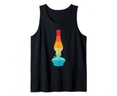 Lampada Olio Silhouette Retro Stile Vintage Anni 70 Anni 80 Distressed Canotta