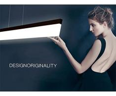 ART LAMPS Lampade a luce LED moderno semplice elegante ufficio, molto luminoso adatto per lavoro camera Home Design a sospensione lampada luce sorgente, alluminio e Plexiglass acrilico soffitto lampada, zona di irradiazione 30