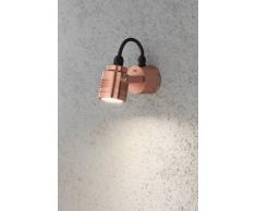 Konstsmide Monza - Lampada a LED regolabile, in alluminio rivestito in rame, potenza media, design moderno