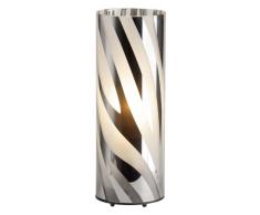 Brilliant Wega 24547/15 - Lampada da tavolo, per 1 lampadina E27 max. 53W, in metallo cromato e plastica
