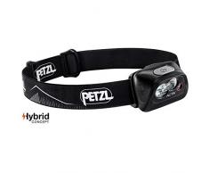 Petzl Lampe Noire, Lampada Actik Nera Frontale, Taglia Unica Unisex Adulto, Nero