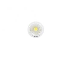 LineteckLED® - Faretto da incasso rotondo bianco con copertura opaca GU10 per interni 7W LSGU1010F-7W-CW luce fredda 5500-6000K 700 lumen