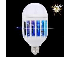 Gaddrt Insect Killer elettronico LED anti zanzare Mosquito Killer Catcher & lampada repellente per zanzare comuni domestici lampadina 15 W 1000LM 6500 K
