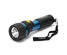 IMPULSE: torcia LED 1W 2AA, in alluminio e rubber