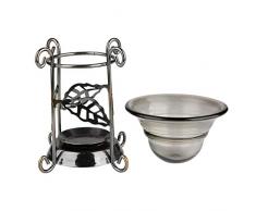 Portacandela e diffusore di olio essenziale,deer shape Iron aroma furna burner furnace candle aromatherapy lampada a olio essenziale (G)