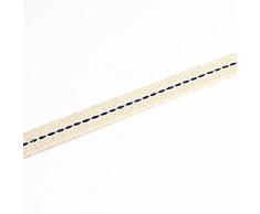 NKlaus 1 Metro 9mm 100% Cotone Naturale Lampada stoppino Lanterna Piatto per bruciatore Olio Lampada a Olio con Petrolio purificato 1294