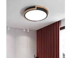 Soffitto del LED luce nera dimmerabile moderno con telecomando 18W plafoniera soggiorno camera da letto bagno illuminazione a soffitto 3000K-6000K regolabile, φ33CM