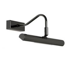 Oaks Lighting - Lampada illuminazione quadro, colore: Nero lucido
