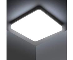 Kambo Lampada da Soffitto LED Luce Quadrata 48W Plafoniera LED Moderno Bianco Freddo 6500K 4320LM per Bagno Cucina Camera da letto Sala Soggiorno Corridoio Ufficio Cantina