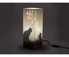 W-Lamp Wl611Shd Kitten Lampada Arredo, Carta, Crema, 11 X 11 X 32 cm