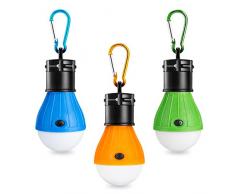 Winzwon Campeggio Accessori Lampade Campeggio Tenda Campeggio Lanterna, Regalo Bambina Lampada Emergenza Luce Emergenza per Materassino Campeggio, Escursionismo, Pesca, Emergenza,3 Pack