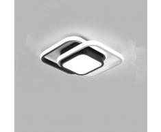 Plafoniera LED Soffitto, 32W Lampada a Soffitto LED, Lampadario LED Soffitto Moderno Quadrata 2500 Lumen per Bagno Camera da Letto Corridoio, 6500K