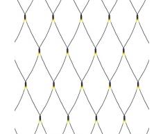 Salcar Rete di Luci 204 LEDs Tenda di Luci per Natale, 3m x 2m Rete luminosa da giardino + 3m Cavo di alimentazione, Catene luminose per esterni Esterni Casa, Balcone, Salotto, Giardino,Terrazza