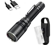 Fenix Torcia elettrica HT30R LEP, 1640 metri ultra lunga, USB-C ricaricabile, con organizer LumenTac