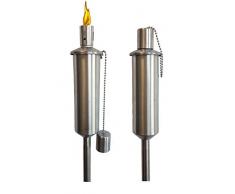 Torcia da giardino in acciaio INOX - 2 varianti - lampada a olio inossidabile