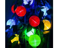 kriogor catena di luce a energia solare lampioni, 4.8 m 20 LED Globe Luce Catena per Indoor and Outdoor Multicolore