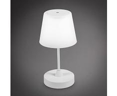 B.K.Licht Abat Jour da comodino moderne, Lampada comodino dimmerabile su 3 livelli, Lampada da tavolo senza fili, Lampada da tavolo ricaricabile da esterno per giardino, lampada led ricaricabile IP44