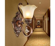 KBEST Applique da Parete Nostalgica Vintage retrò Classica Lampada Industriale Paralume in Vetro E27