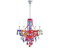 Reality Leuchten 5 Reality R1107-17 Lüster Lampadario, 40 W, Multicolore, Diametro 52 cm E14