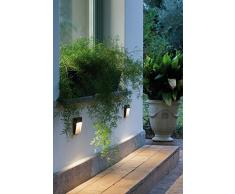 Faretto Segnapassi a Semi Incasso da Esterno a LED Grande Sovil Geo Square Marrone