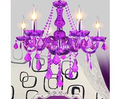 Viola da salotto in cristallo K9-Lampadario Fashion semplice Bedroom-Lampada a sospensione, modello ristorante-Lampadario a incasso