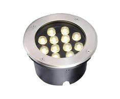 AMDHZ Luci da Terra per Esterno, Pavimento Esterno Impermeabile segnapasso LED Esterno, Illuminazione per Esterni Decking Street Spot, Luce Laterale per Pavimento