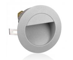 Lampada LED da incasso su parete da Parlat (14 LEDs bianco caldo, alluminio, IP44, da esterno resistente all'acqua, 230V, confezione da 1)