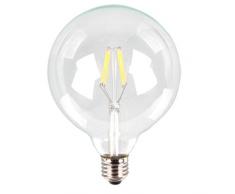 Lampada led Sfera vetro diametro mm. 125 6W E27 Bianco Caldo non dimmerabile