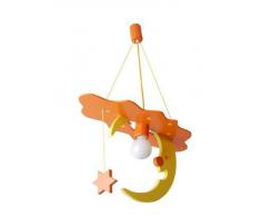 Splendida e grande 54cm x 26cm lampada lampadario cameretta bambini in legno.