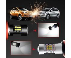 Lotto di 2 Lampadine Fendinebbia H11 H8 Estremamente Luminose Luci Direzione 1200lm Solo Anti-errore ODB H9 H16 Lampada LED per auto giapponese 12V Lampada da Incasso 6000K bianco con Lampada Frontale