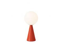 Fontana Arte Bilia Mini Lampada da Tavolo A Luce Diffusa By Gino Ponti - Rosso