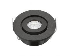 Set di 10 faretti LED a incasso con plafoniera LED COB a incasso, 3 W, luce bianca, 6000 K + Driver