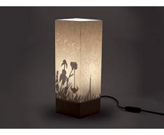 W-Lamp Shadow Collection Dandelion Lampada Arredo E14, 11 W, Crema, 11 x 11 x 32 cm