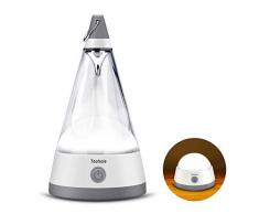 Techole Lampada Notturna LED, Multiuso Luce Notturna con Striscia Magnetica Adesiva e Paralume Rimovibile Ideale, Luce Notte per Campeggio, Comodino ECC