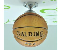 Lampada led ragazza ragazzo basket lampada da soffitto football lampada da soffitto lampadario lampada cartoon bambini camera da letto della lampada LAMP, giallo