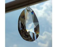Con cristalli arcobaleno, Wachtel 50 mm 3 pezzi stelle goccia pendolo – Feng Shui – esoterica – finestra gioielli taglio – 30% PbO cristallo al piombo – pienamente – Cristalli appesi – lampadario in
