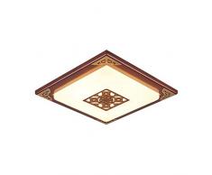Plafoniera da Incasso a LED, plafoniera Quadrata Ultrasottile da 24 W, plafoniera Moderna in Legno Minimalista, utilizzata per Balcone, Camera da Letto, Illuminazione del corridoio