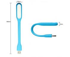 Lampada flessibile USB con LED per Computer portatili, PC, Notebook per tastiera a risparmio energetico, Confezione regalo con lampada da lettura "