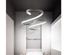 Lampada a sospensione moderna a soffitto, arte moderna a LED unica con 48W 6000K bianco, utilizzata per soggiorno, ristorante, camera da letto ecc.