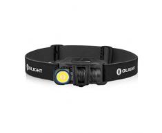 Olight Perun 2 mini Lampada Frontale LED 1100 Lumen Torcia Elettrica Ricaricabile 5 Livelli di luminosità, Regolabile a 180° per Corsa, Jogging, Campeggio, le segnalazioni di emergenza (Nero NW)