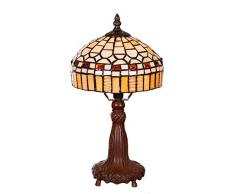 Lampada in stile Tiffany a libellula, elegante lampada decorativa a forma di rosa, stile Tiffany, lampada da tavolo, lampada da tavolo (Tiff 145)