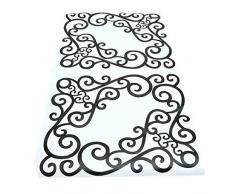 4pcs/scheda elegante rimovibile Corner Onlay applique telaio mobili specchio da parete finestra adesivi per casa porta dell' armadio Decor Craft Wall Art decalcomania angolo vite con specchio