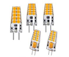 YW G6.35 LED Lampadina 3W 12V Bianco Caldo 3000K GY6.35 Bi pin Capsula Lampadina Sostituzione della lampadina per 30W Lampadina alogena G6 35 2 pin per le luci a sospensione (.5 pezzo non dimmerabile)