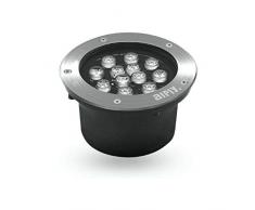 FARETTO INCASSO CALPESTABILE LED 12W IP66 DA ESTERNO LUCE CALDA 3200K CARRABILE