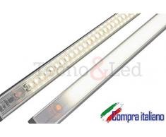 TECNO &LED®- BARRA LED SOTTOPENSILE DIMMERABILE SU MISURA CON CHIP LED SAMSUNG BIANCO (3000K CALDA, 80 CM)