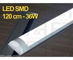 3 PZ PLAFONIERA BARRA BARRE LED SOFFITTO PARETE SMD 36 W 120 CM LUCE NATURALE