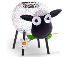 Gadgy Pecora Bianca lanterna solare | Luci solari da giardino con effetto ombra per decorazioni da esterno | Lampade animali