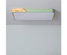 Plafoniera LED soffitto per Soggiorno, Cucina, Bagno Quadrata CCT Semi-Dari 30W Verde